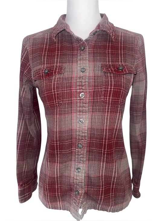 Patagonia Tops - Patagonia Organic Cotton Plaid Button Front Shirt Women’s Size 6 Long Sleeve